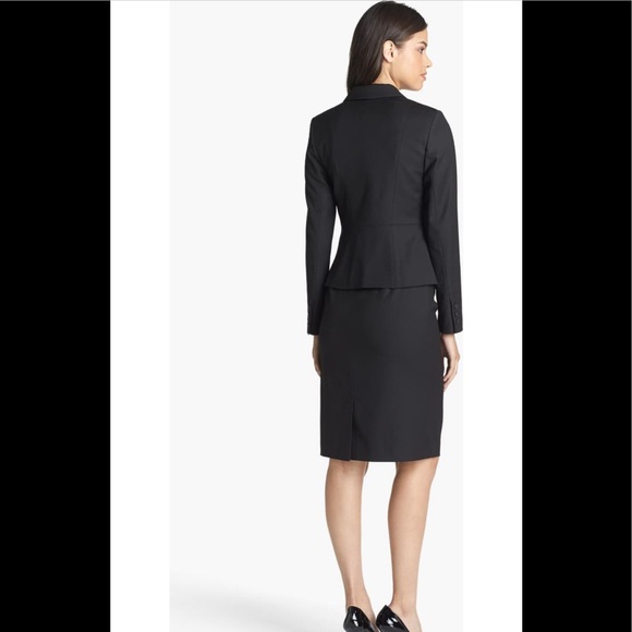 Halogen Pleated Jacquard Suit Jacket Black Combo - Picture 10 of 12